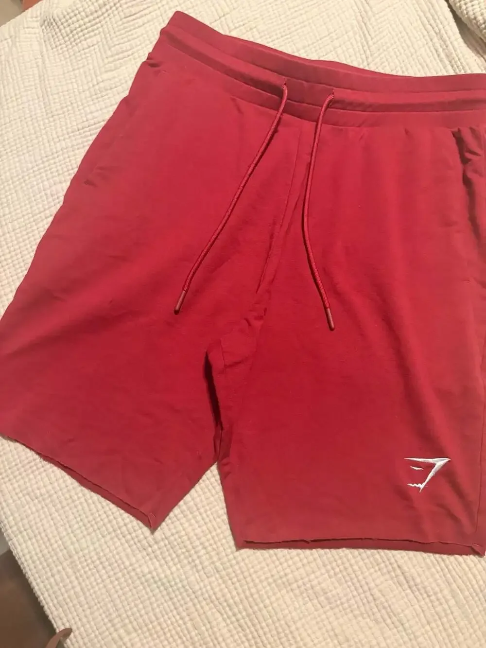 Gymshark Red Drawstring Athletic Gym Shorts Men's Size Medium